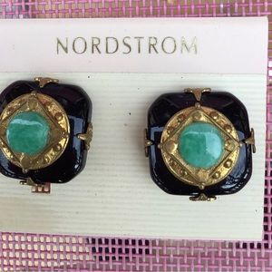 New Nordstrom clip on earrings on card